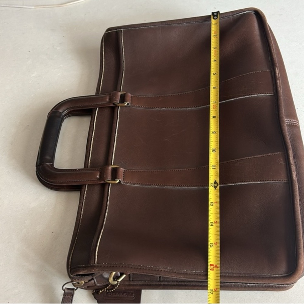 Vintage Coach Brown Leather Briefcase - Picture 12 of 14
